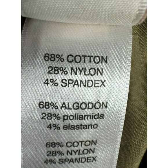 Chicos Ankle Pants 1.5 Size 10 Green Flat Front Pockets Lightweight Solid Olive - Picture 11 of 12